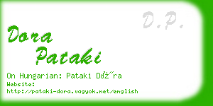 dora pataki business card